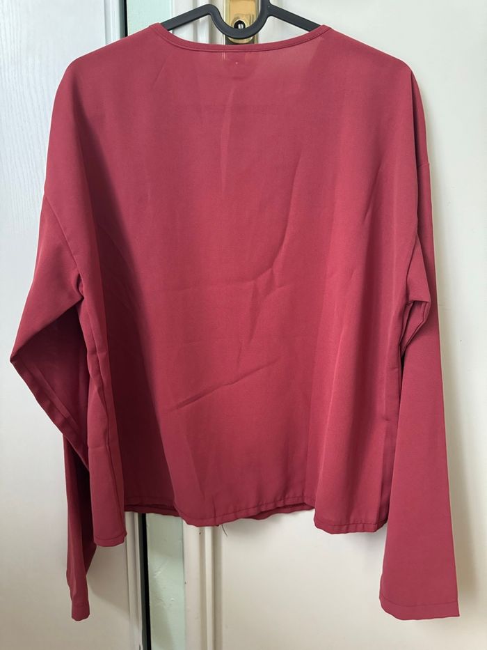 Blouse en mousseline rose - photo numéro 2