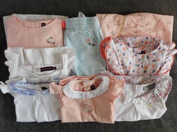 Lot vêtements été Filles - 9 pièces - sergent Major- 9 mois
