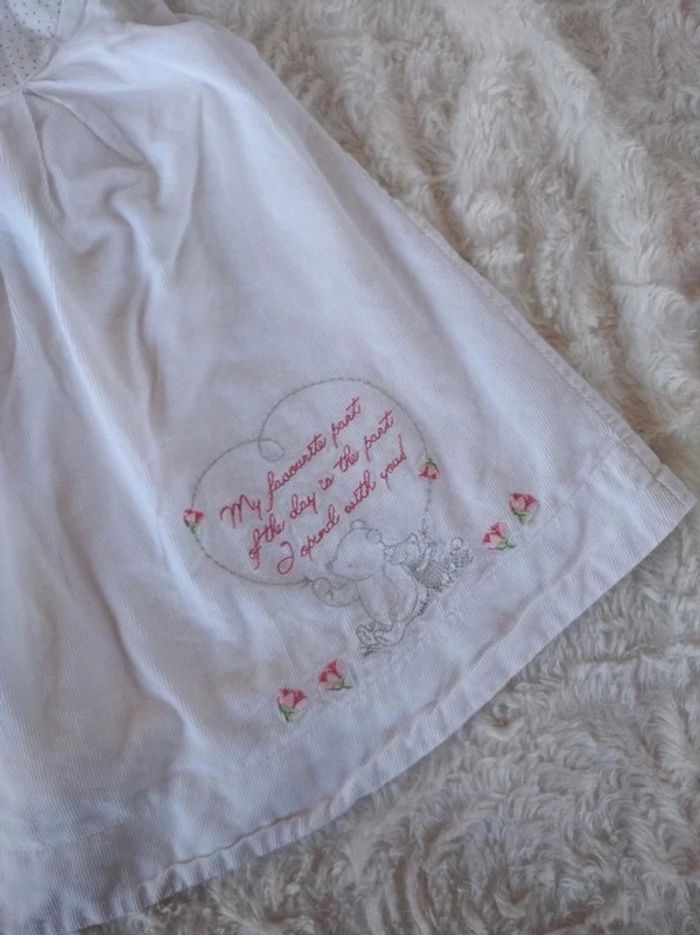 Robe velours Fille 6/9 mois Winnie Disney Baby 100% coton - photo numéro 5