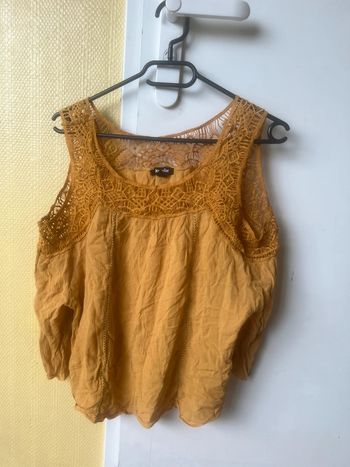 Débardeur jaune moutarde Jennyfer