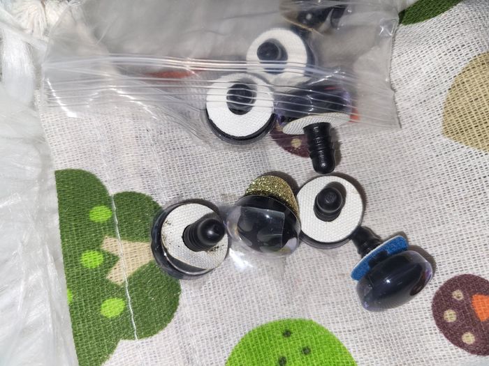 Koosufa Yeux de sécurité en plastique pour poupées, peluches avec rondelles - photo numéro 2