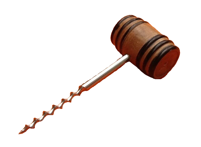 Années 1950 Tire-bouchon Forme tonneau