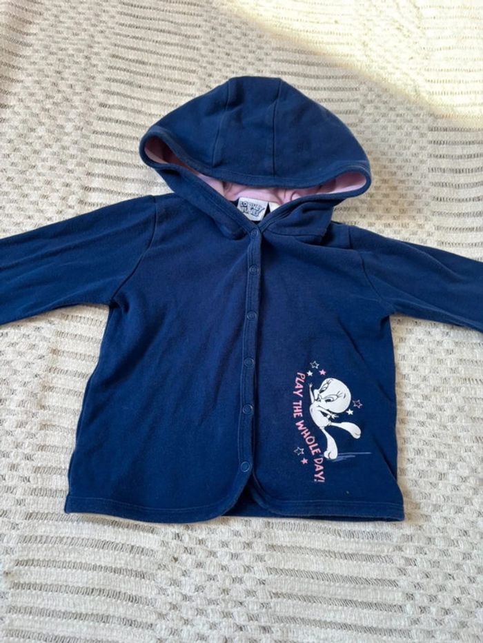 Gilet fille Titi en coton 12 mois