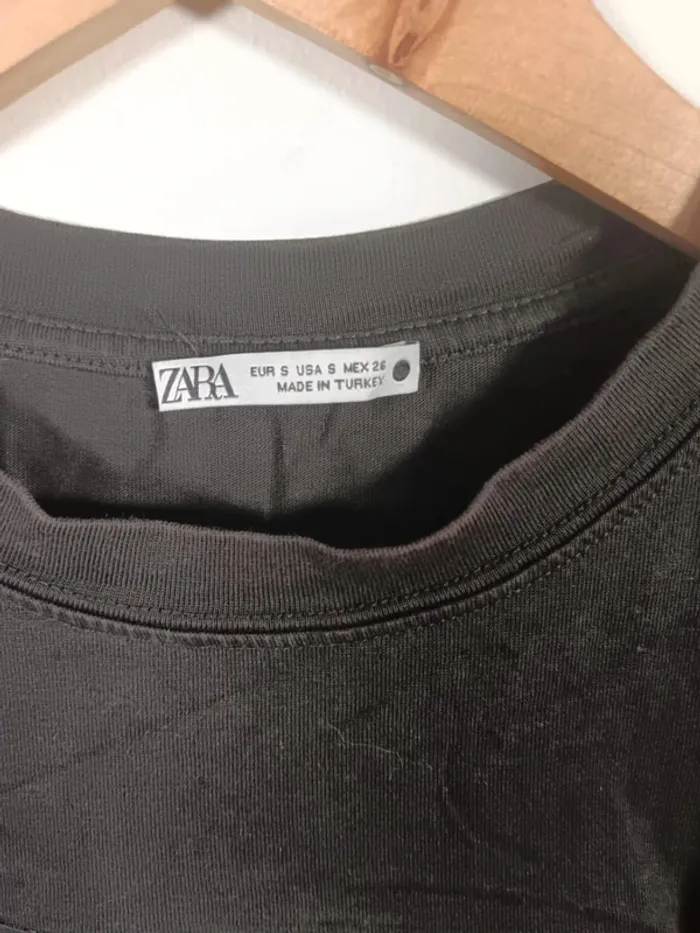 C8 t-shirt noir Zara S - photo numéro 3