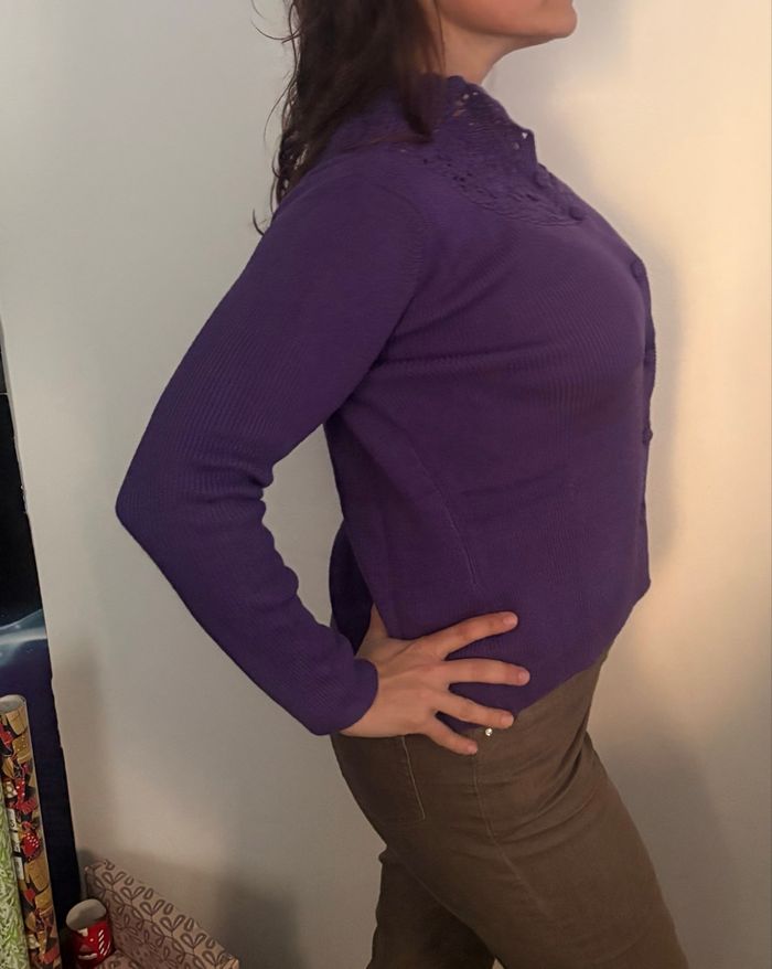 Gilet violet - photo numéro 3