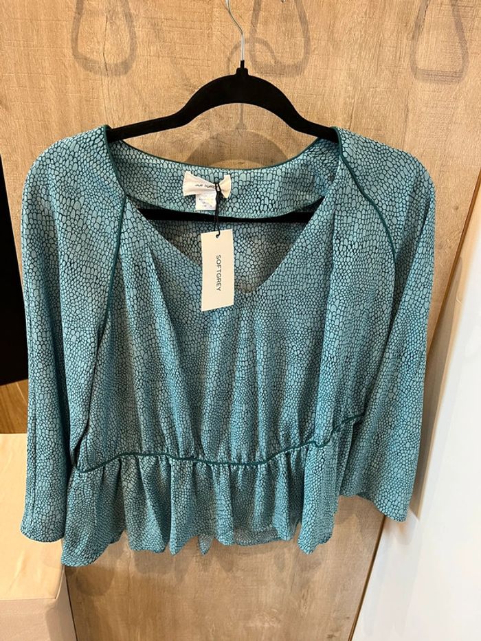 Blouse neuve soft grey la redoute