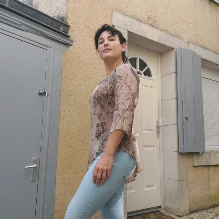 Magnifique blouse Vintage 100% soie pour L - photo numéro 4
