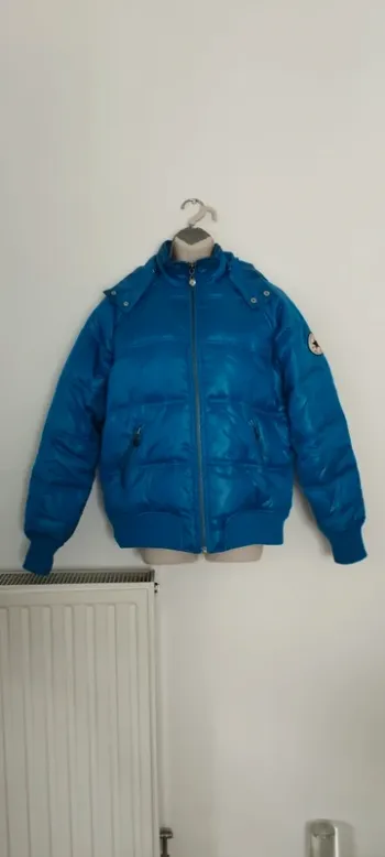 Blouson doudoune Converse bleu – Taille M – Mixte