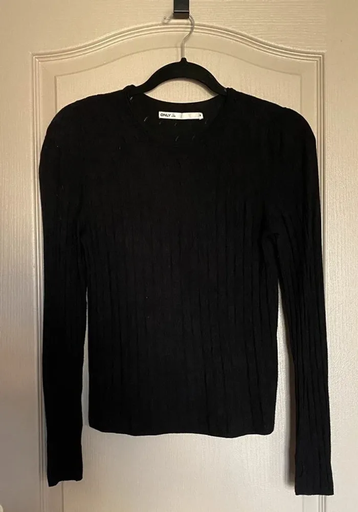 T-shirt manches longues noir taille S