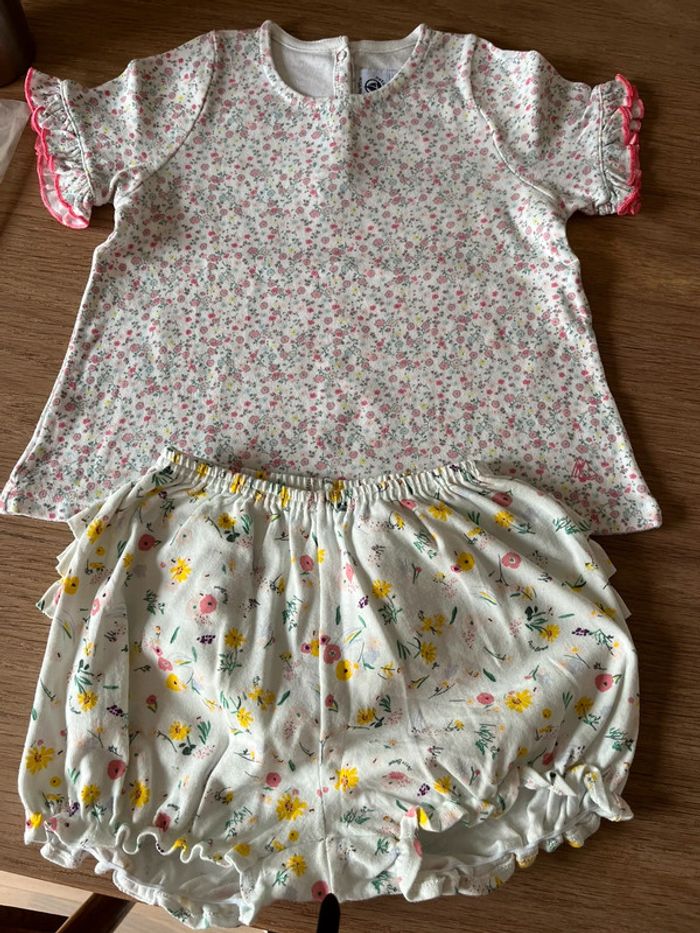 Ensemble t-shirt et short 36m