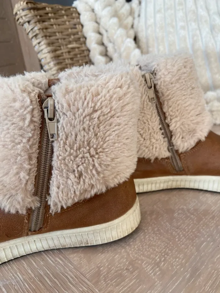 Bottines fourrée, fille, 35 - photo numéro 7