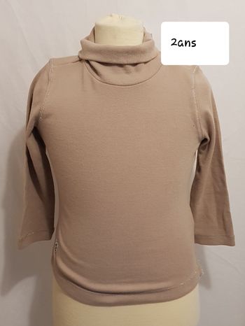 sous pull "château de sable "2 ans