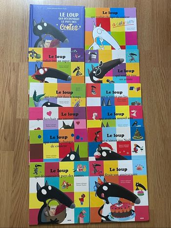 Lot de 12 livres le loup Auzou qui