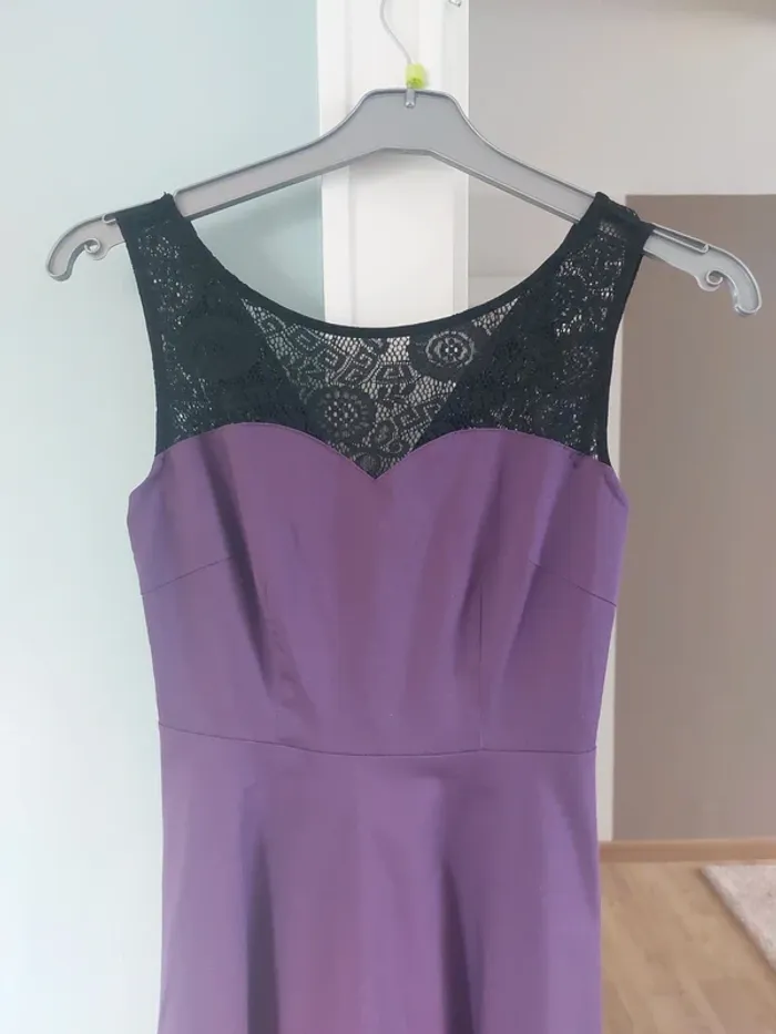 Robe bi-matière dentelle - photo numéro 2