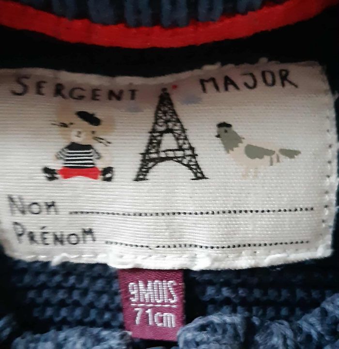 Gilet Sergent Major 9 mois - photo numéro 3