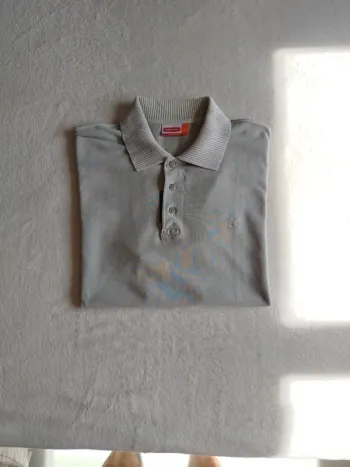 Polo vintage homme gris clair Oxbow taille L