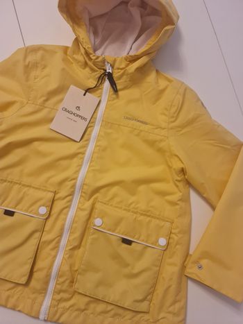 Imperméable coupe-vent Craghoppers neuf jaune taille 7-8ans