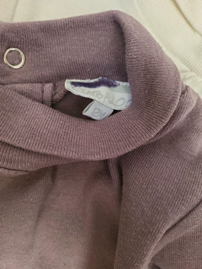Lot sous pull fille kimbaloo 12mois bon état - photo numéro 4