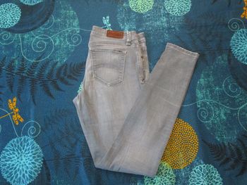 Jean Tommy Hilfiger Jeans Molst coupe Mid Rise skinny femme W28 L30 Montlake Gris (F628)