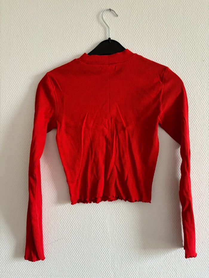 Manche longue rouge - photo numéro 3