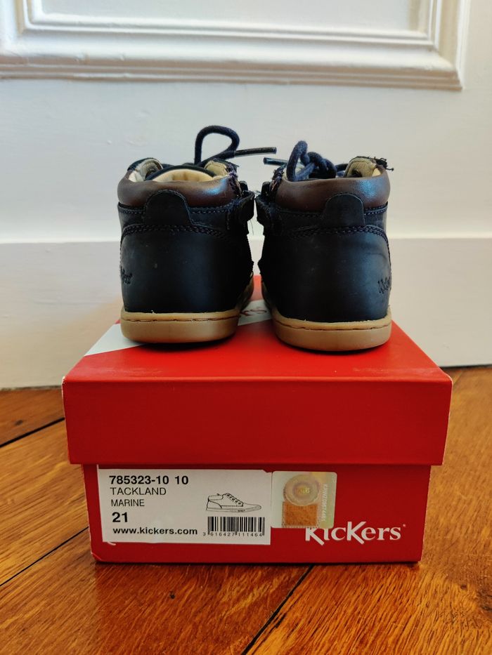 Chaussures Kickers Tackland bleu marine t21 - photo numéro 3