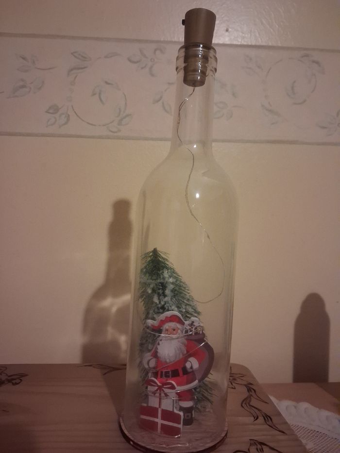 Bouteille de Noël lumineuse - photo numéro 2