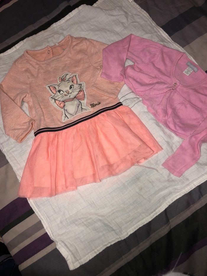 Robe et boléro fille 9 mois