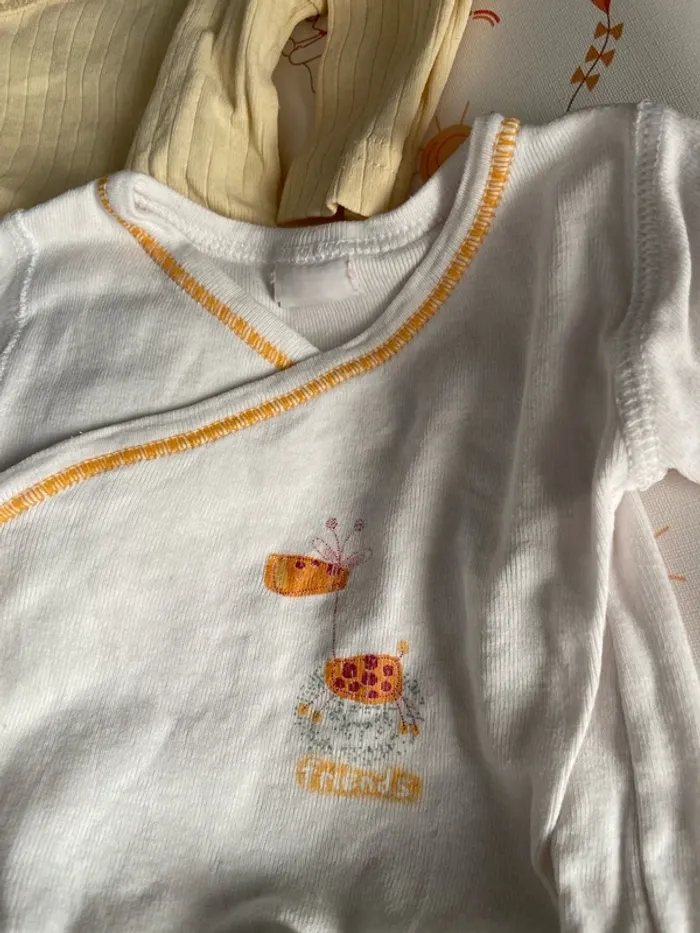 Lot de 6 bodies taille 1 mois mixte - photo numéro 4