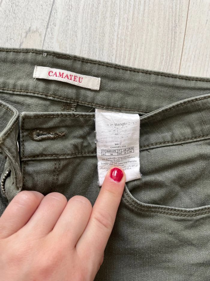 Pantalon vert kaki jean - photo numéro 3