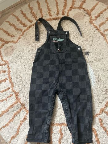 Salopette à damier