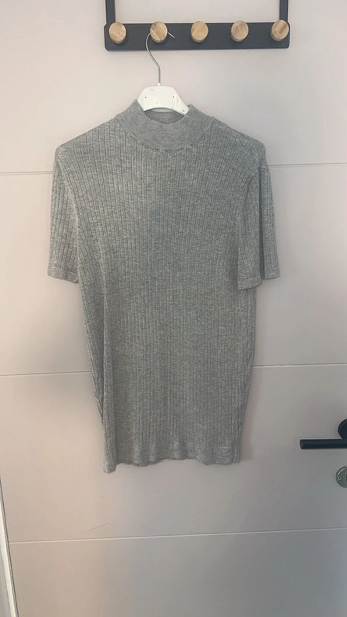 Tee-shirt en lainage léger Zara – Gris – Taille M