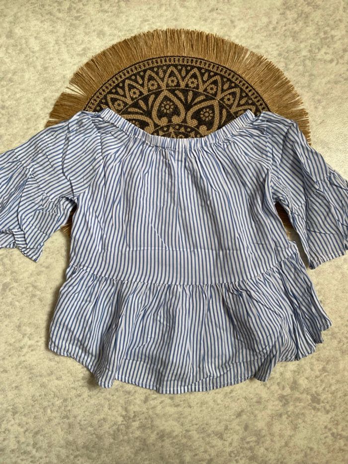 Blouse rayée fille 3 ans - photo numéro 2