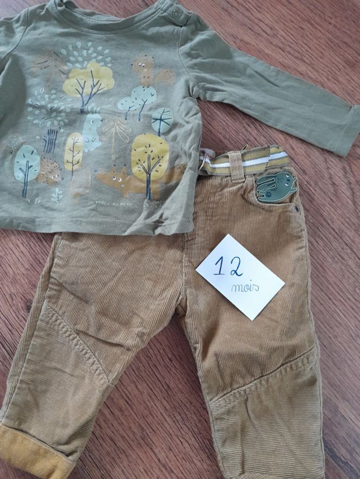 Ensemble forêt 🐰 dpam 12 mois