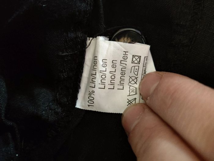 Chemise en lin noire - photo numéro 5