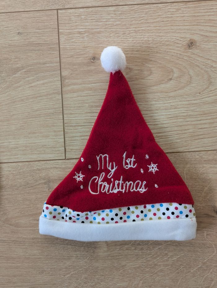 Bavoir et bonnet de Noël - photo numéro 2