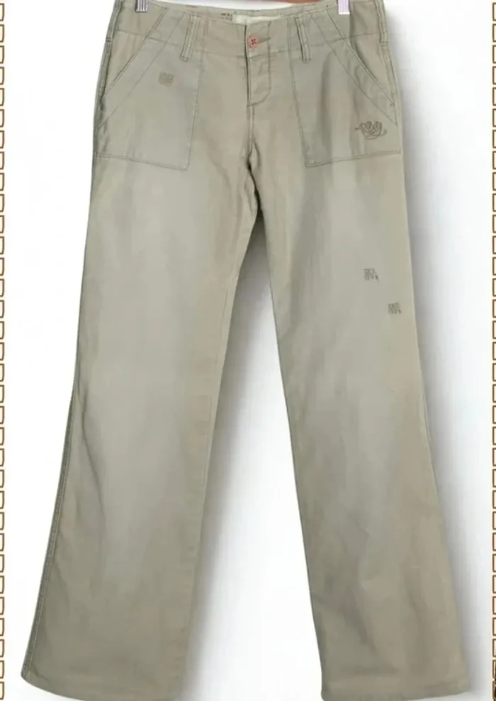 Pantalon Roxy kaki clair – Taille S - photo numéro 2