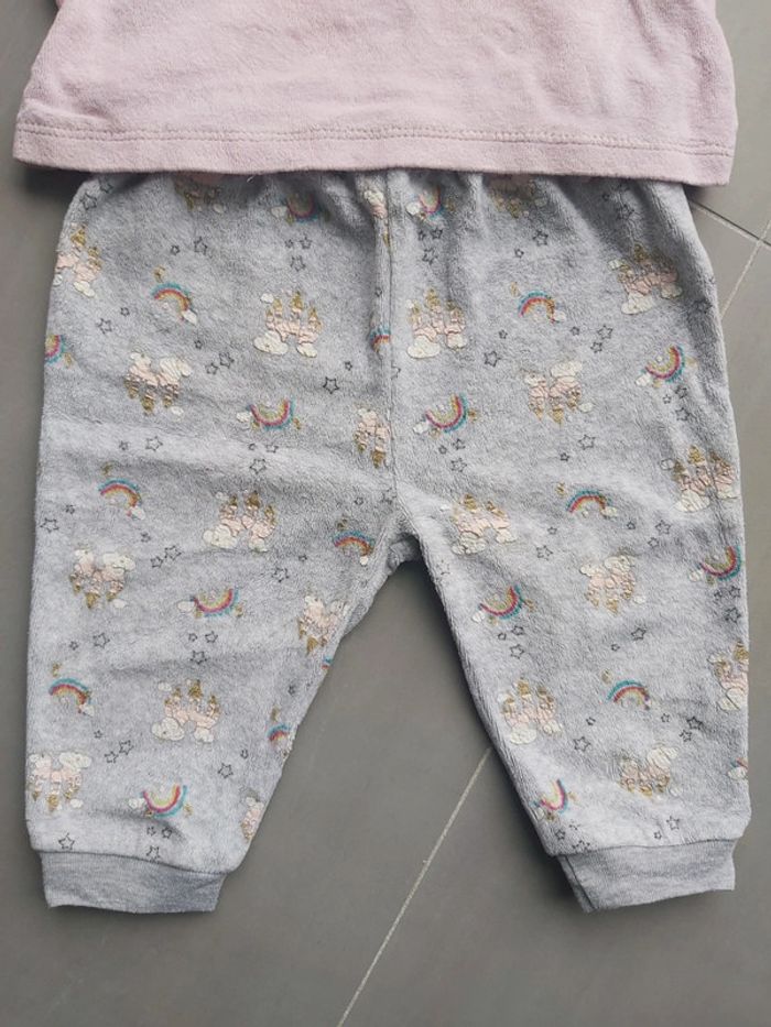 Pyjama 2 pièces fille 12 mois - photo numéro 3