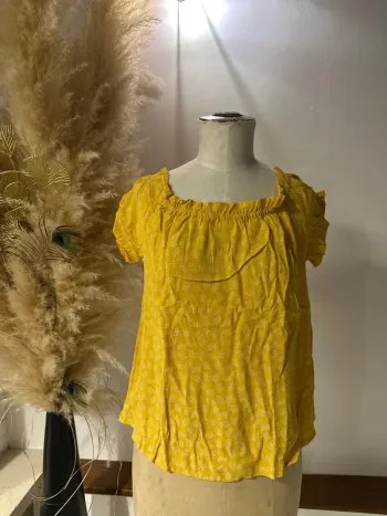 Top été jaune 38/M Kiabi neuf