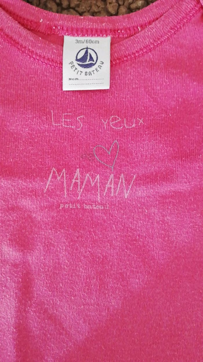 Body petit bateau 3 mois fille - photo numéro 2