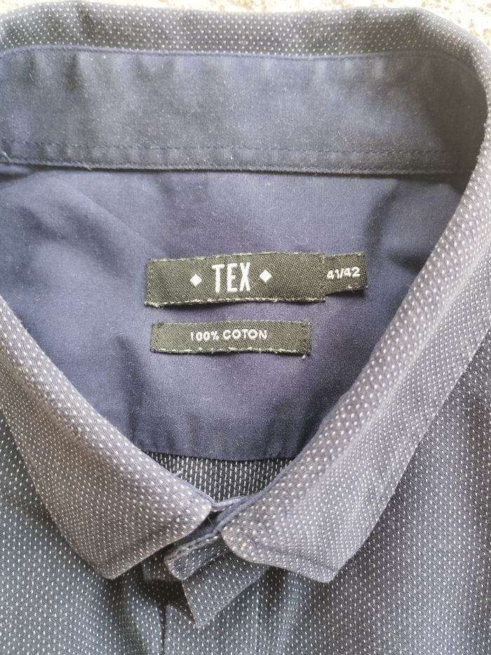 ✨ Chemise Slim Fit TEX - 100 % Coton - T 41/42 - photo numéro 2