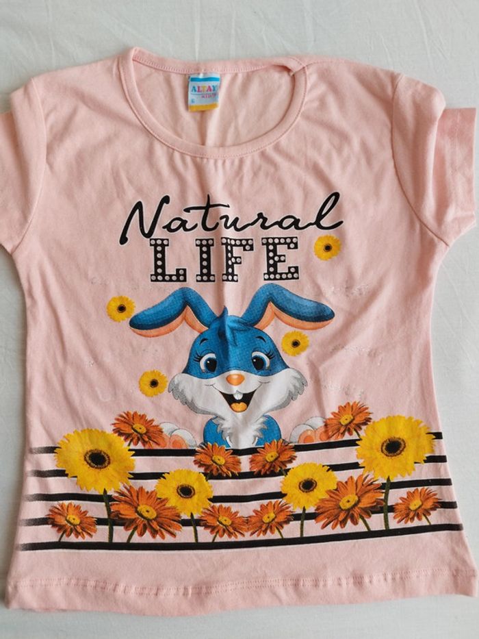 Lot 4 t-shirts chat lapin - photo numéro 8