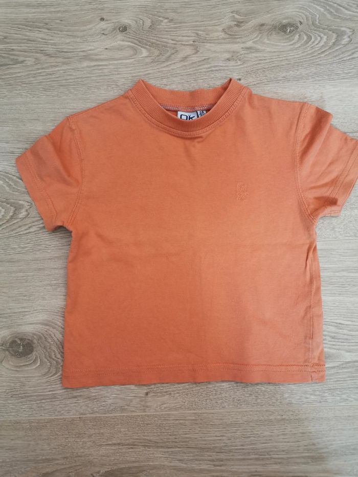 T-shirt couleur rouille - 2 ans - Okaïdi
