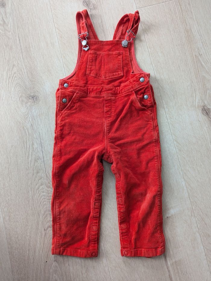 Salopette Orange petit bateau