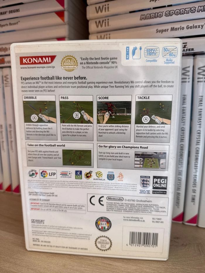 Pes 2008 pro evolution soccer football jeu wii - photo numéro 3