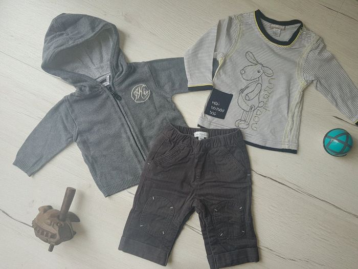 Lot de 3 articles garçon 6mois ikks orchestra petit kimbaloo