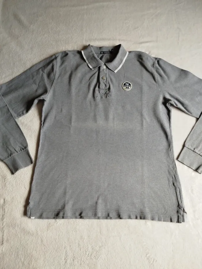 Polo vintage manches longues homme North Sails taille XXL - photo numéro 4