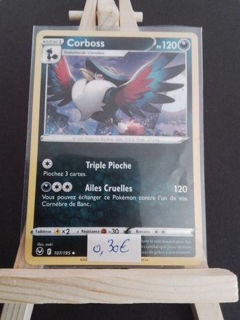 Carte Pokémon Corboss 107/195