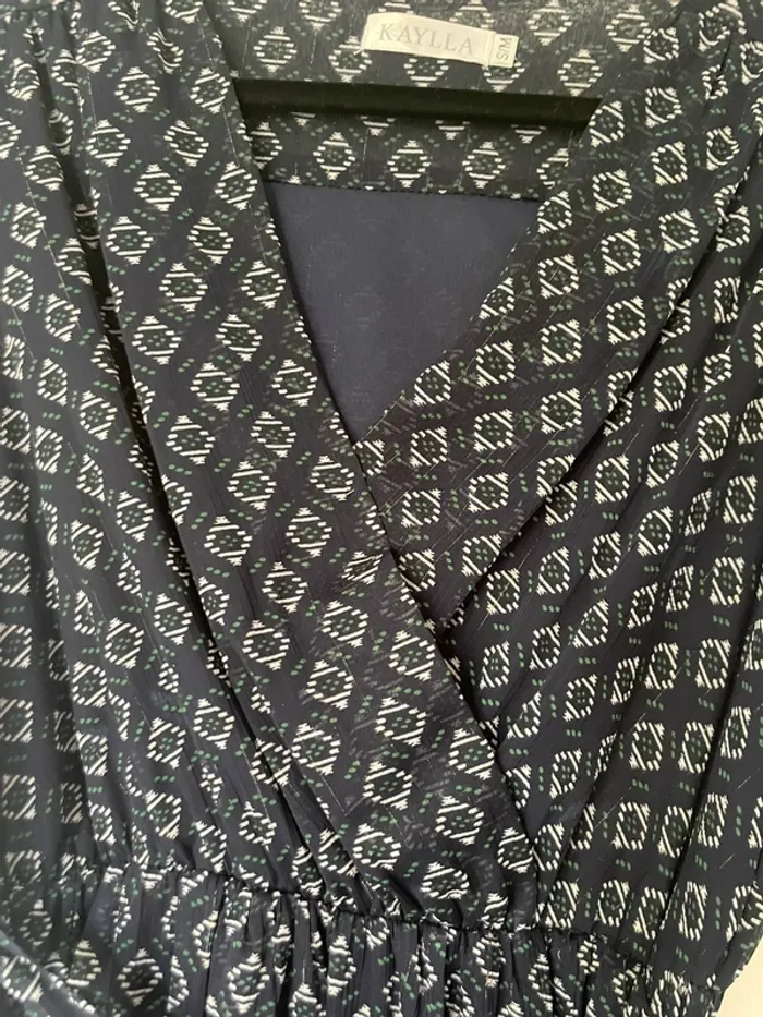 Robe à motifs marine Kaylla - photo numéro 2