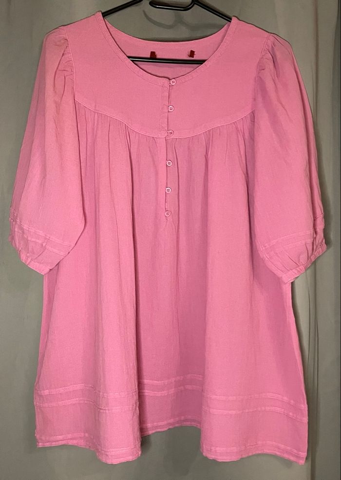 Haut rose pâle manches 3/4