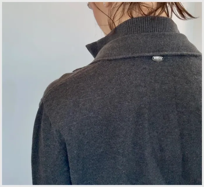 Veste cardigan IKKS grise taille M très bon état - photo numéro 4